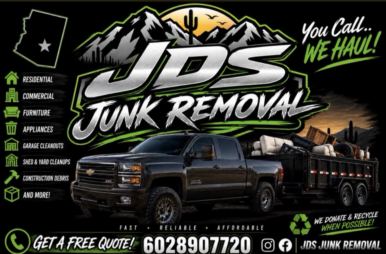 JDS Junk Removal truck ready to haul away unwanted items